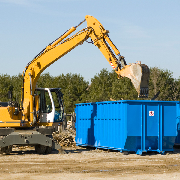 what size residential dumpster rentals are available in Craig Beach Ohio